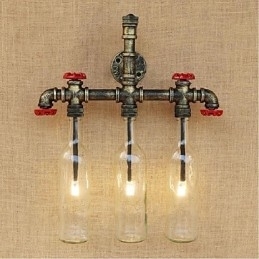 Retro Industriële Wind Switch Waterfles Wandlamp Wandlamp