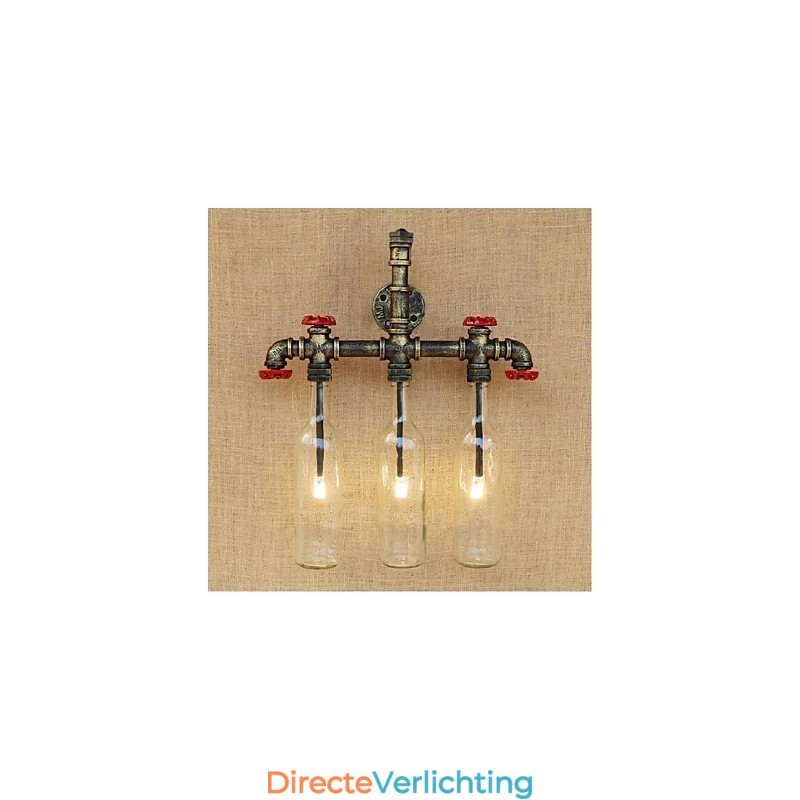 Retro Industriële Wind Switch Waterfles Wandlamp Wandlamp