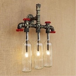 Retro Industriële Wind Switch Waterfles Wandlamp Wandlamp