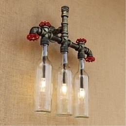 Retro Industriële Wind Switch Waterfles Wandlamp Wandlamp