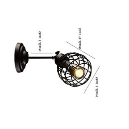 Retro pijp wandlampen eenvoudige loft zwarte vogelkooi metalen eetkamer keuken bar café decoratieve verlichting
