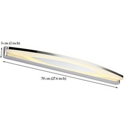 Moderne eigentijdse chromen functie voor sfeerverlichting badkamerverlichting wandlamp