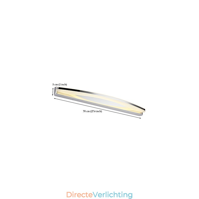 Moderne eigentijdse chromen functie voor sfeerverlichting badkamerverlichting wandlamp