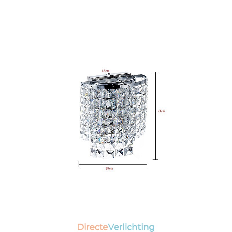 Moderne eigentijdse gegalvaniseerde functie voor kristallen downlight wandlampen wandlamp