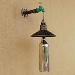 IJzeren pijp retro bar hotel decoratie pijp fles wandlamp