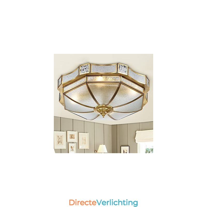 Moderne, eigentijdse decoratieve design koperen plafondlampfamilie