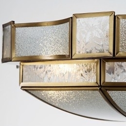 Moderne, eigentijdse decoratieve design koperen plafondlampfamilie