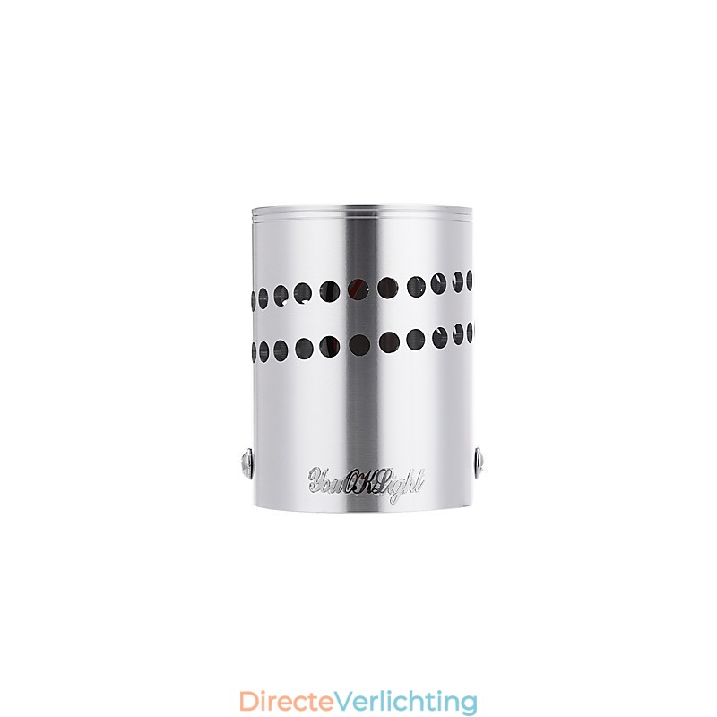 Moderne eigentijdse gegalvaniseerde functie voor omgevingslicht. Inbouw wandlamp.