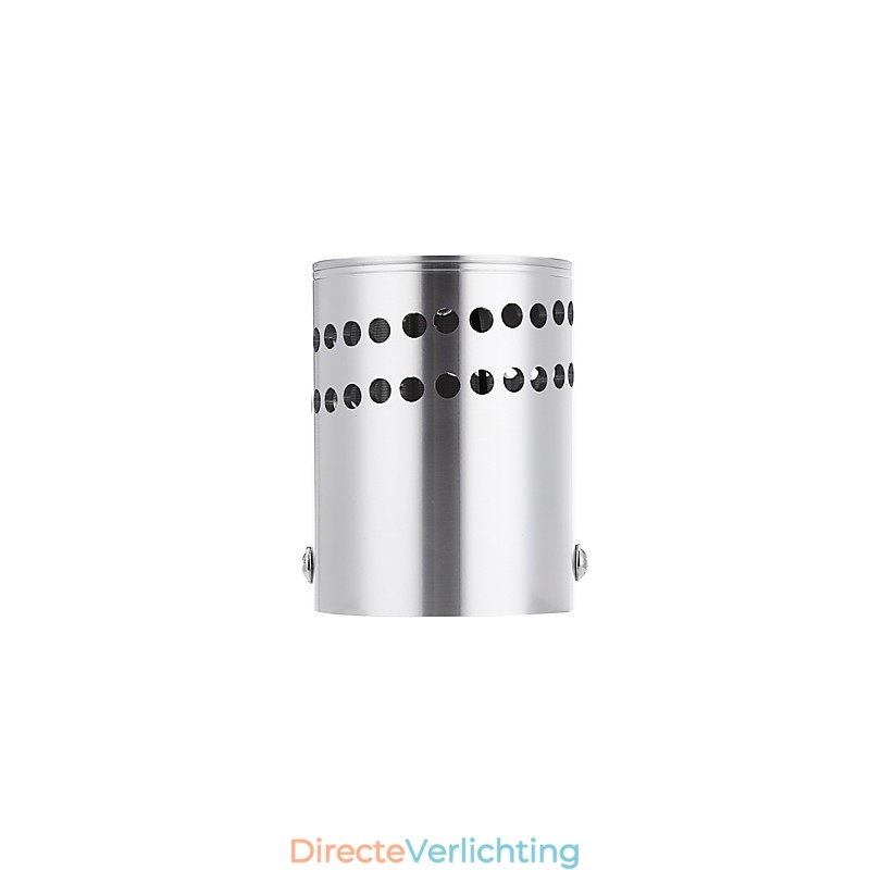 Moderne eigentijdse gegalvaniseerde functie voor omgevingslicht. Inbouw wandlamp.