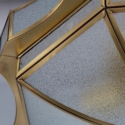 Moderne, eigentijdse decoratieve design koperen plafondlampfamilie