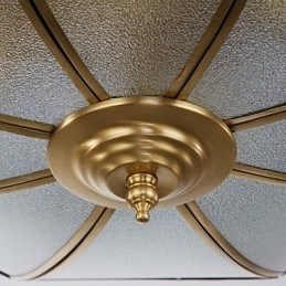 Moderne, eigentijdse decoratieve design koperen plafondlampfamilie