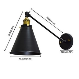 Buzz Paint Single Wall Iron Wandlamp Dumb Black Lightsaber Lamp Aan De Muur