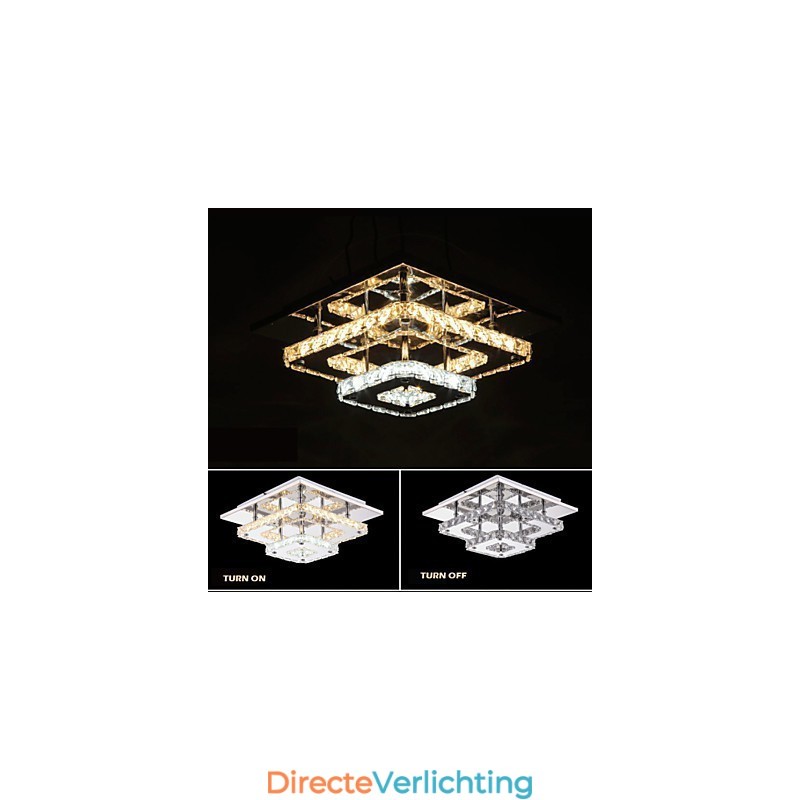 Kristallen plafondlampen inbouw helder of amberkleurig K9 voor binnen CE