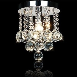 Moderne eigentijdse traditionele klassieke landelijke kristallen chroom kristallen kroonluchter hanglamp