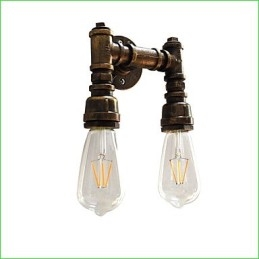 Rustieke Lodge Traditionele Klassieke Antieke Messing Kenmerk voor Sfeerverlichting Wandlampen Wandlamp