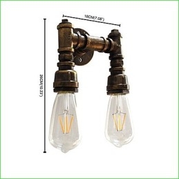 Rustieke Lodge Traditionele Klassieke Antieke Messing Kenmerk voor Sfeerverlichting Wandlampen Wandlamp