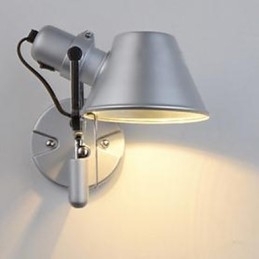 Moderne eigentijdse zilveren functie voor oogbescherming, sfeerverlichting, wandlampen, wandlamp
