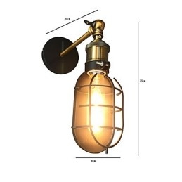 Vintage Zwarte Metalen Loft Wandlampen Woonkamer Eetkamer Hal Café Bars Bar Wandlamp