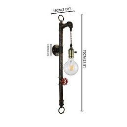 Wandlamp Wandlampen Wandlamp Ijzeren Wandlamp Dumb Black Lightsaber Lamp Aan De Muur