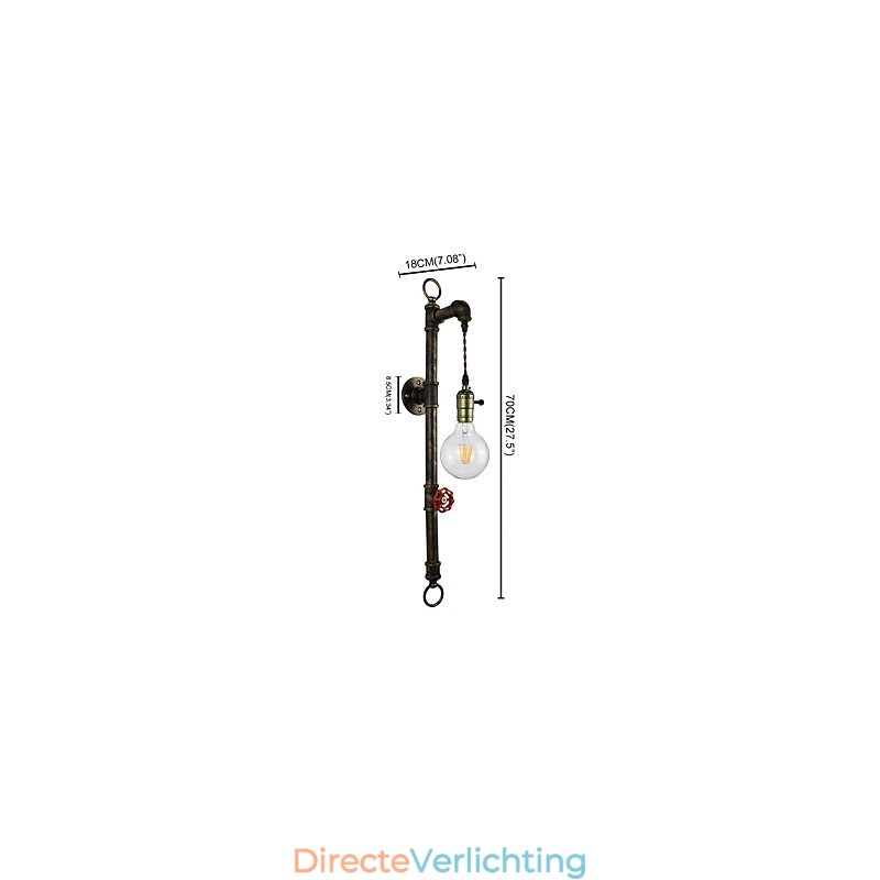 Wandlamp Wandlampen Wandlamp Ijzeren Wandlamp Dumb Black Lightsaber Lamp Aan De Muur