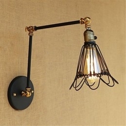 Rustieke Lodge Country Retro Schilderij Kenmerk voor Mini Stijl Swing Arm Sfeerlicht Swing