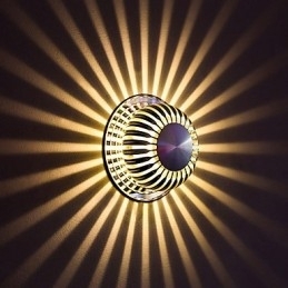 Moderne lichte aluminium wandlamp met plafondbevestiging, decoratieve wandlampen