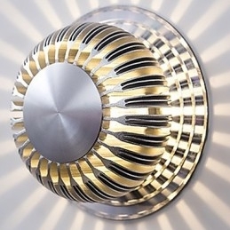 Moderne lichte aluminium wandlamp met plafondbevestiging, decoratieve wandlampen