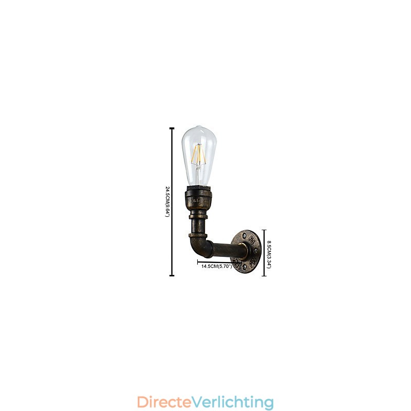 Rustieke Lodge Traditionele Klassieke Antieke Messing Kenmerk voor Sfeerverlichting Wandlampen Wandlamp