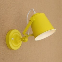 Geschilderde stalen wandlamp Dumb Black American Coffee Decoratie Retro wandlamp Lichtzwaardlamp op de muur