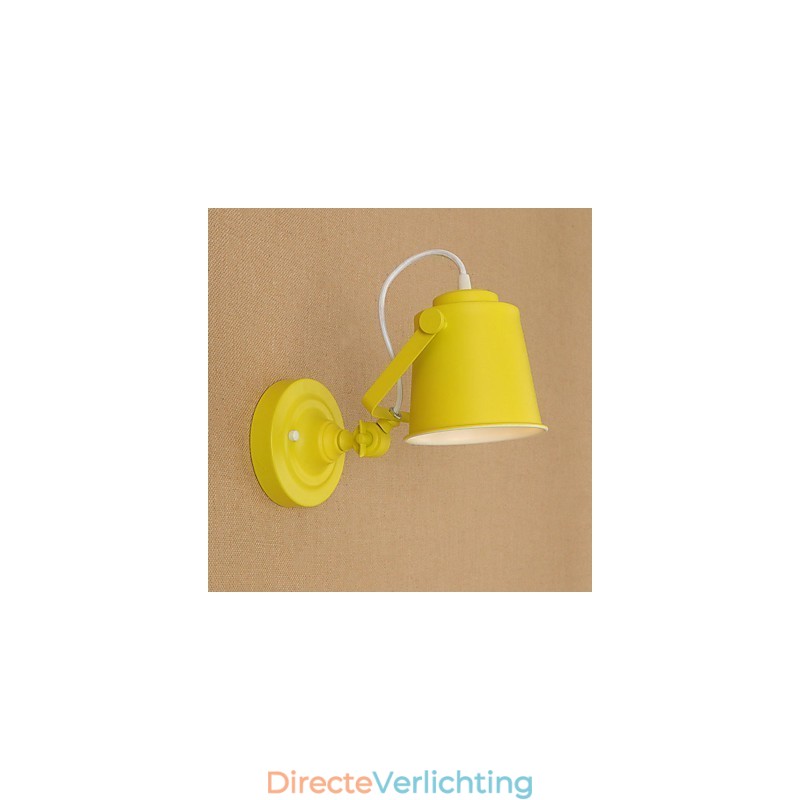 Geschilderde stalen wandlamp Dumb Black American Coffee Decoratie Retro wandlamp Lichtzwaardlamp op de muur