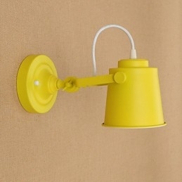 Geschilderde stalen wandlamp Dumb Black American Coffee Decoratie Retro wandlamp Lichtzwaardlamp op de muur