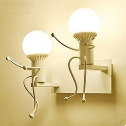 Amerikaanse Landelijke IJzeren Wandlamp Creatieve Slaapkamer Nachtkastje Wandlamp Warme Gangpad Schurk Wandlamp