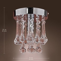 Moderne eigentijdse kristallen mini-stijl chromen inbouwkast