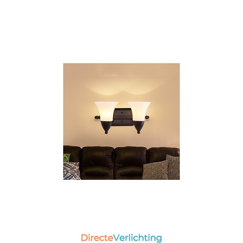 Rustieke Lodge Zwarte Oxide Afwerking Kenmerk voor Oogbescherming Sfeerverlichting Wandlampen Wandlamp