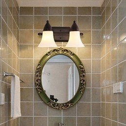 Rustieke Lodge Zwarte Oxide Afwerking Kenmerk voor Oogbescherming Sfeerverlichting Wandlampen Wandlamp