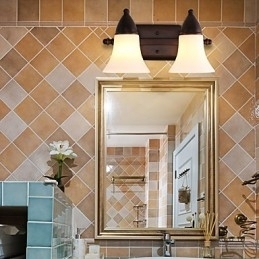 Rustieke Lodge Zwarte Oxide Afwerking Kenmerk voor Oogbescherming Sfeerverlichting Wandlampen Wandlamp