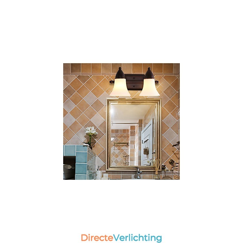 Rustieke Lodge Zwarte Oxide Afwerking Kenmerk voor Oogbescherming Sfeerverlichting Wandlampen Wandlamp