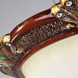 37*19CM Europa Type Hars Glas Koepel Licht Zoet Om Te Absorberen Koepel Licht Lamp