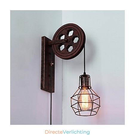 Industriële Retro IJzeren Wandlamp Creatieve Persoonlijkheid Lift Pulley Wandlamp Industriële Retro IJzeren Wandlamp Creatieve Persoonlijkheid Lift Pulley Wandlamp