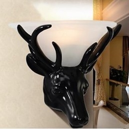 Moderne en gecontracteerde hertenkop wandlamp Mode creatieve woonkamer slaapkamer wandlamp