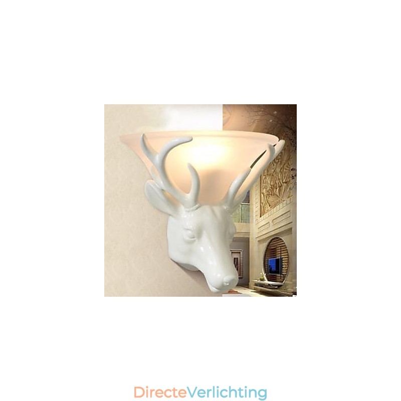 Moderne en gecontracteerde hertenkop wandlamp Mode creatieve woonkamer slaapkamer wandlamp