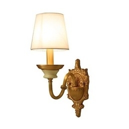 Eenvoudige landelijke traditionele klassieke messingfunctie voor mini-stijl uplight wandlampen wandlamp