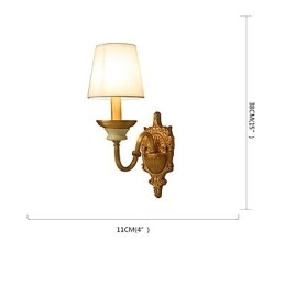 Eenvoudige landelijke traditionele klassieke messingfunctie voor mini-stijl uplight wandlampen wandlamp