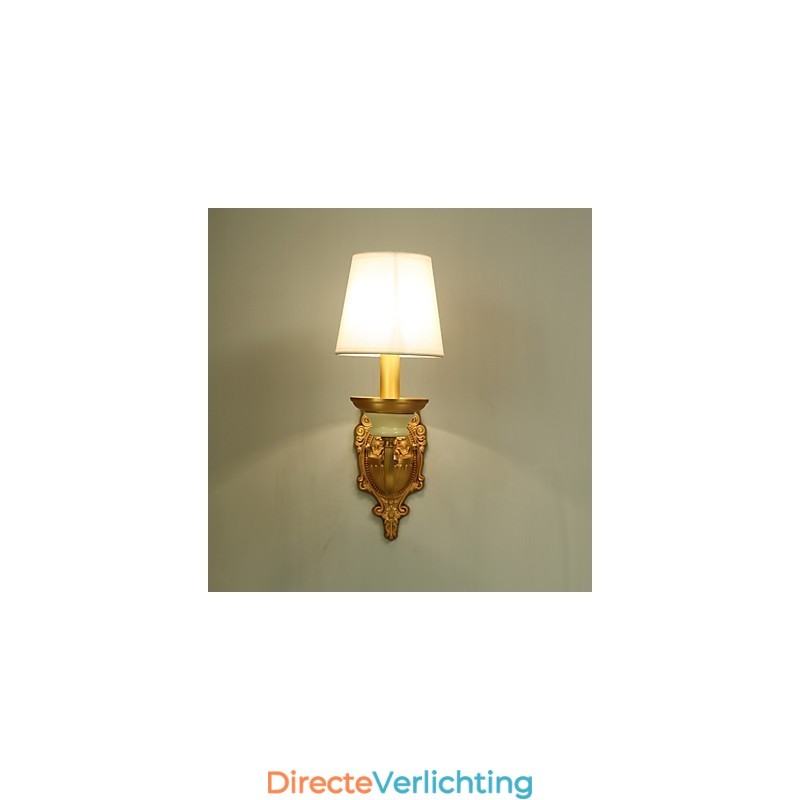 Eenvoudige landelijke traditionele klassieke messingfunctie voor mini-stijl uplight wandlampen wandlamp