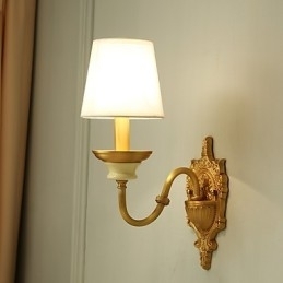 Eenvoudige landelijke traditionele klassieke messingfunctie voor mini-stijl uplight wandlampen wandlamp