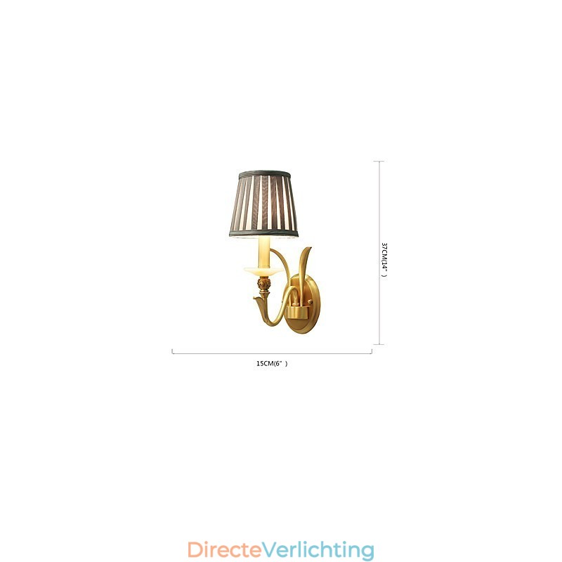 Eenvoudige landelijke traditionele klassieke messingfunctie voor mini-stijl uplight wandlampen wandlamp