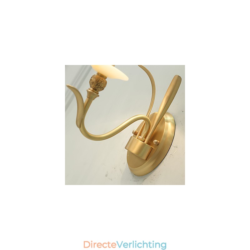 Eenvoudige landelijke traditionele klassieke messingfunctie voor mini-stijl uplight wandlampen wandlamp