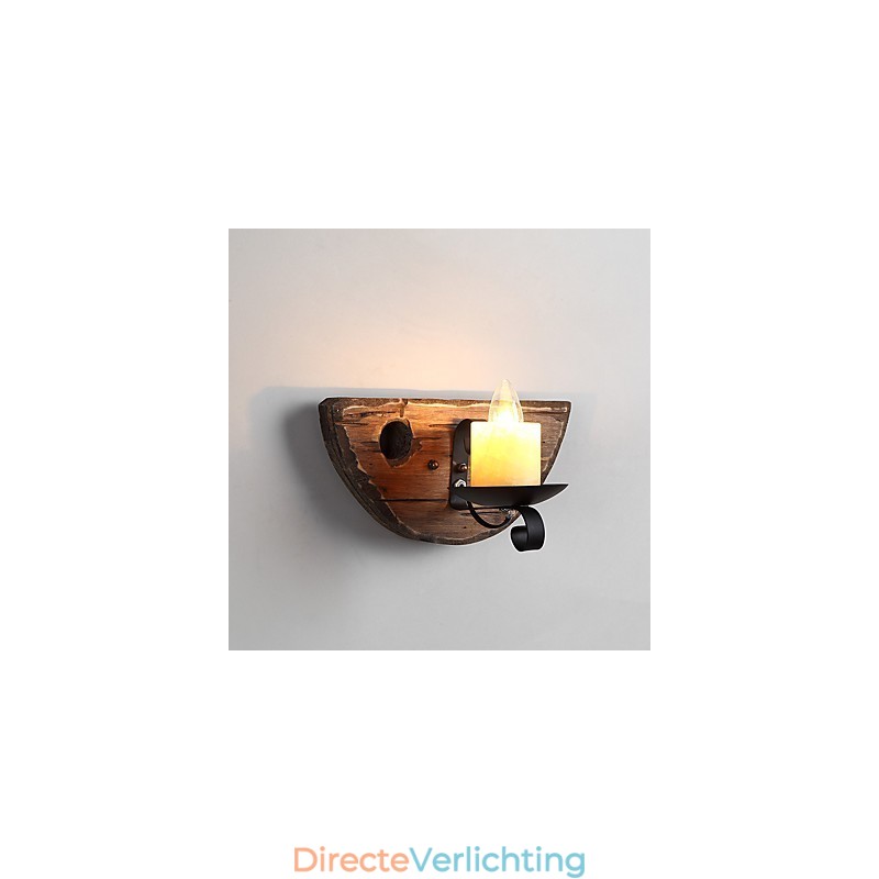 Rustieke Lodge Schilderij Kenmerk voor Mini Stijl Uplight Wandlampen Wandlamp