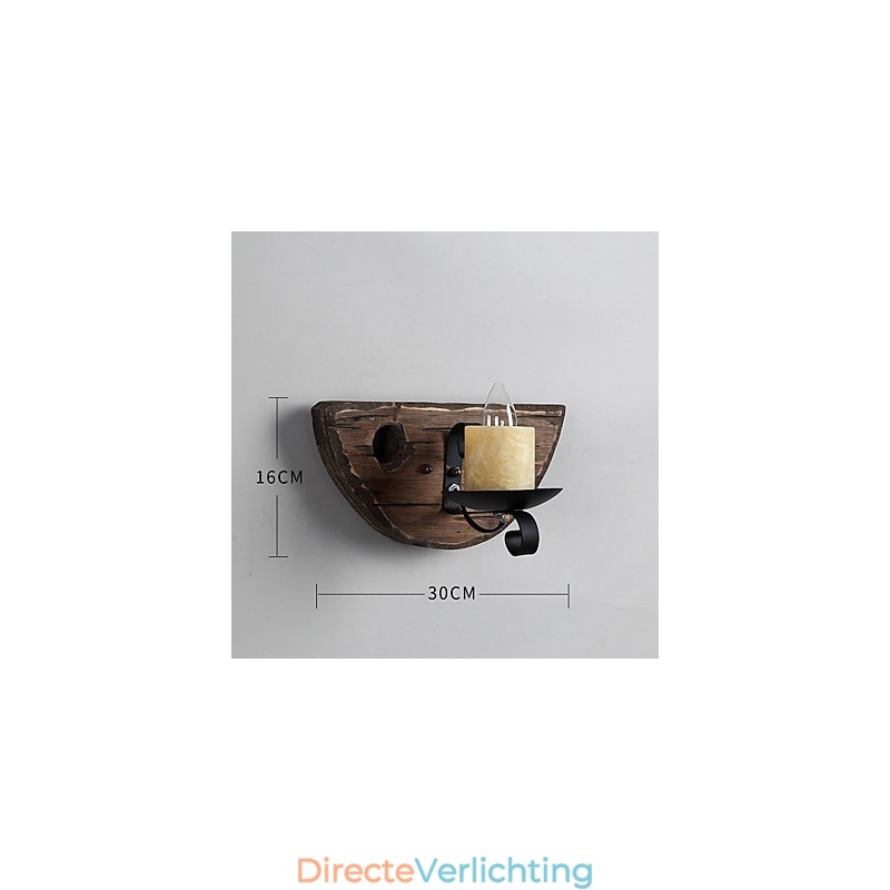 Rustieke Lodge Schilderij Kenmerk voor Mini Stijl Uplight Wandlampen Wandlamp