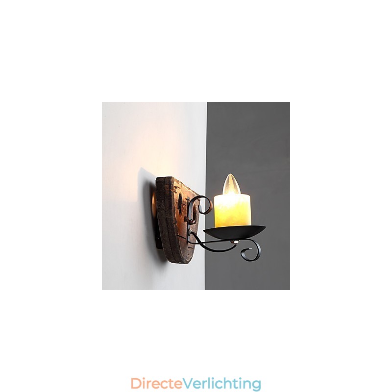 Rustieke Lodge Schilderij Kenmerk voor Mini Stijl Uplight Wandlampen Wandlamp